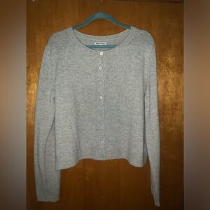 Reformation Clara Cashmere Crew Cardigan Size XL